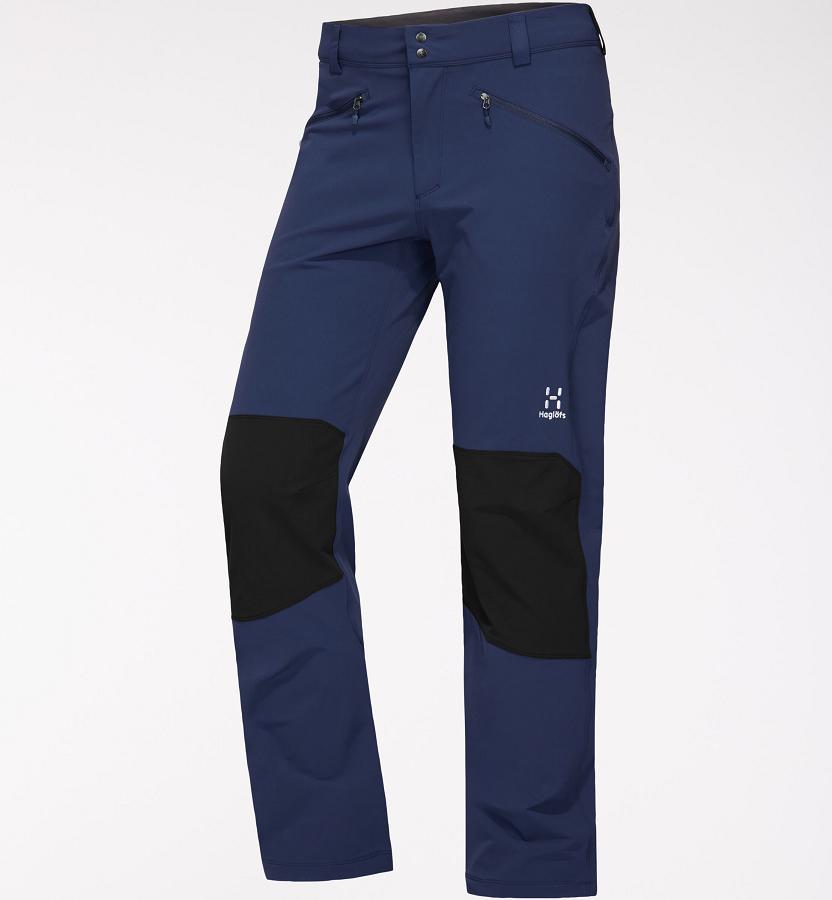 Haglöfs Mens Morän Softshell Pants Dark Blue/Black New Zealand 98521TVWB